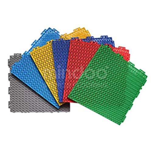 interlocking polypropylene floor tiles